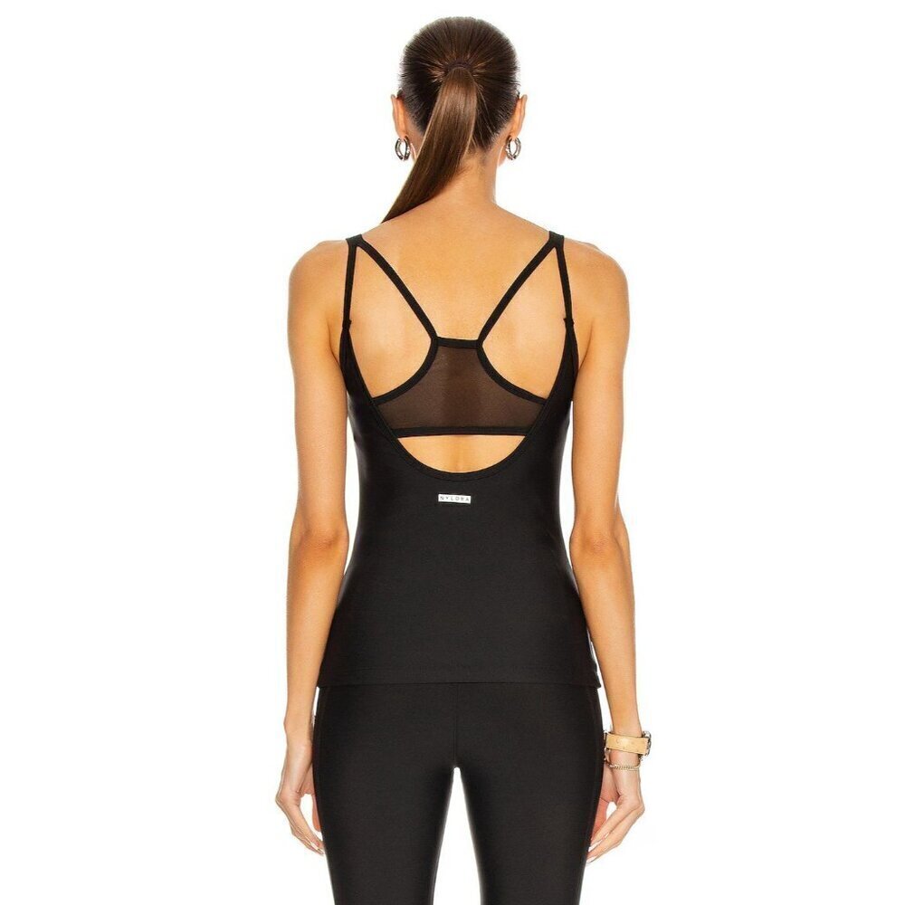 Nylora Oliver Tank In Black Xsmall New Womens Work Out Top Sports Bra — image 2 of 8
